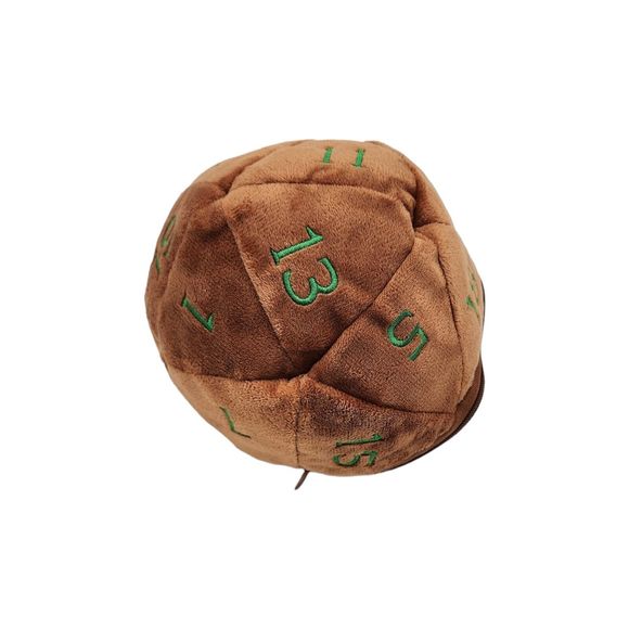 Ultra Pro Brown & Green D&D Zippered Plush Dice Bag For Dungeons and Dragons - Picture 8 of 8